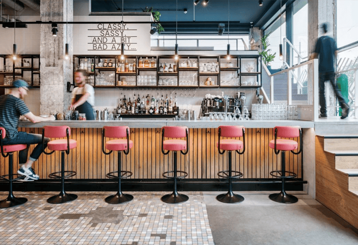 Crafting Connectivity and Culinary Delights: Commons Restaurant in the Heart of Rotterdam. The epitome of modern culinary design in the heart of Rotterdam's social scene design by Studio Königshausen.